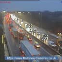 The accident occured on the M6, which is pictured here previously. Image: motorwaycameras.co.uk