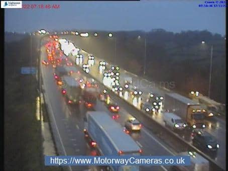 <p>The accident occured on the M6, which is pictured here previously. Image: motorwaycameras.co.uk</p>