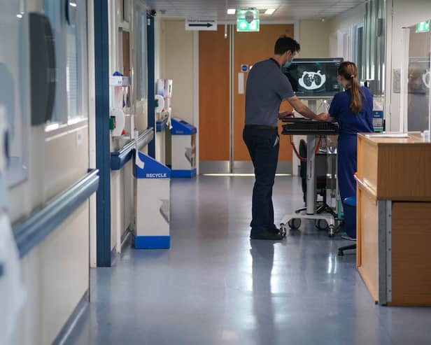 A general view of staff on a NHS hospital ward at Ealing Hospital in London. Picture date: Wednesday January 18, 2023.