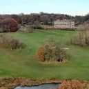 Haigh Hall as viewed from its golf course