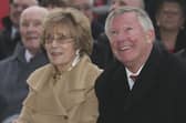 Lady Cathy Ferguson and Sir Alex Ferguson attend the unveiling of his statue back in 2012. 