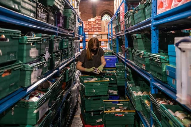 You can check with your local food bank to see which items are most needed. Picture: Dan Kitwood/Getty Images.