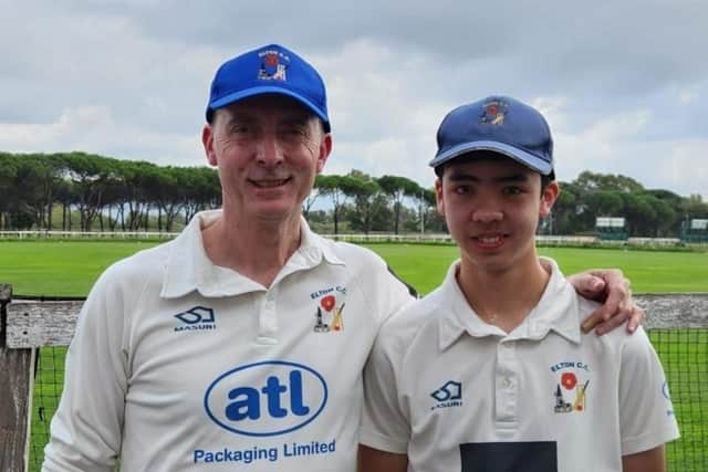 Elton Cricket Club committee member Mark Burns and son Luke played cricket in Rome, which led to the invite to host an international match