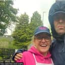 Liam Gallagher has visited Toll Bar Fish and Chips in the village of Stoney Middleton in Derbyshire.