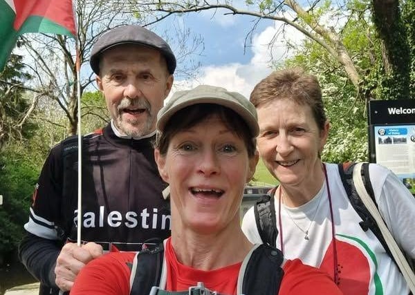 Ruth Herbert with supporters