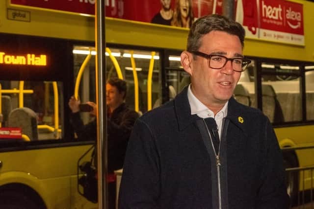 Andy Burnham hopes the night bus trial will be just the start. 