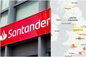 Santander, TSB and Natwest online banking services went down on Friday, affecting people across the UK (Shutterstock/Downdetector)