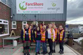 The Manchester Building Society team at FareShare Greater Manchester
