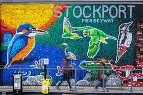 The UK's largest Bottle Cap Mural was unveiled in Merseyway last spring