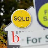 File photo dated 14/10/14 of sold and for sale signs. House prices across the UK are expected to increase by 4 percent this year, according to a property group's forecasts. Issue date: Tuesday March 9, 2021.