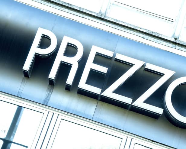File photo dated 23/3/2020 of a Prezzo restaurant. The Italian restaurant chain has said it will close 46 loss-making sites, putting around 810 workers at risk of redundancy.