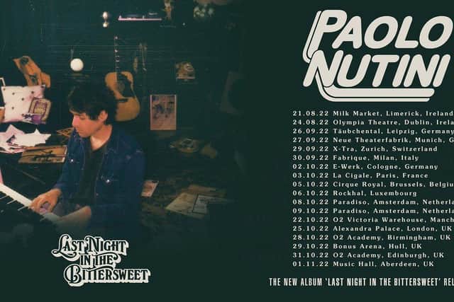 Paolo Nutini 2022 UK and European tour dates