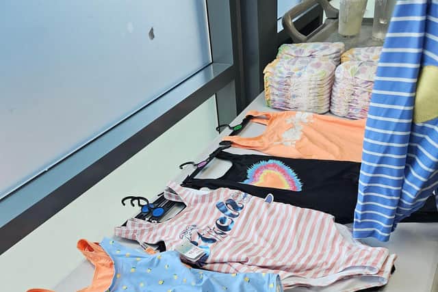 Swimming costumes were supplied for free