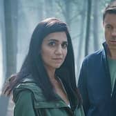 DI Lou Slack (Leila Farzad) and Col McHugh (Andrew Buchan) get in deep in the new BBC1 police drama Better