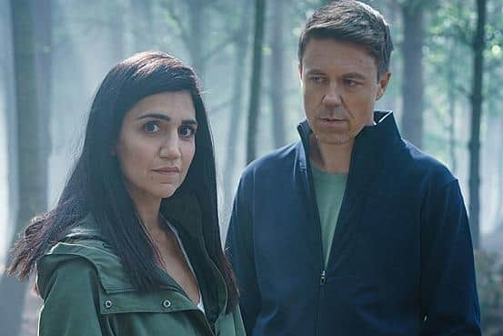 DI Lou Slack (Leila Farzad) and Col McHugh (Andrew Buchan) get in deep in the new BBC1 police drama Better