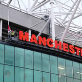 Flags are lowered at Old Trafford prior to the UEFA Europa League Group E match following the announcement of the death of Queen Elizabeth II. (Picture: PA)