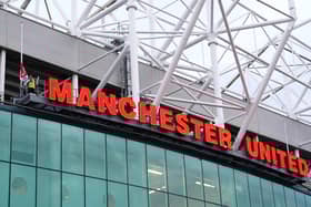 Flags are lowered at Old Trafford prior to the UEFA Europa League Group E match following the announcement of the death of Queen Elizabeth II. (Picture: PA)