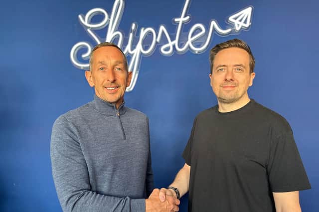 L to R: Nick Houghton, Sales Director at Huxloe Group, and Tony Cheetham, Founder of Shipster