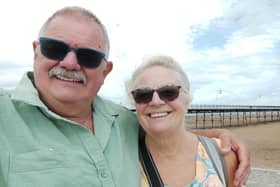 Kath and Allen on holiday.