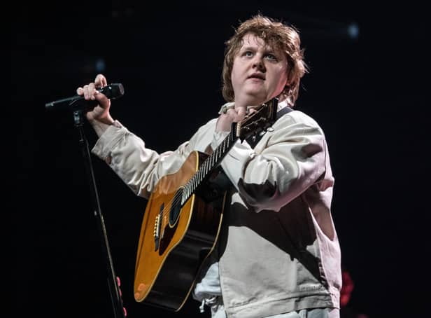 <p>Lewis Capaldi on the opening night of his UK tour at First Direct Arena, Leeds. Picture: Anthony Longstaff</p>