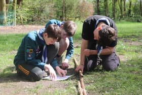 43rd Salford Scouts during activity