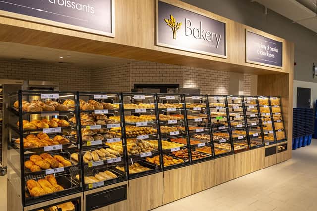 The store features an in-store bakery selling a variety of freshly baked goods including croissants, doughnuts, brownies and much more