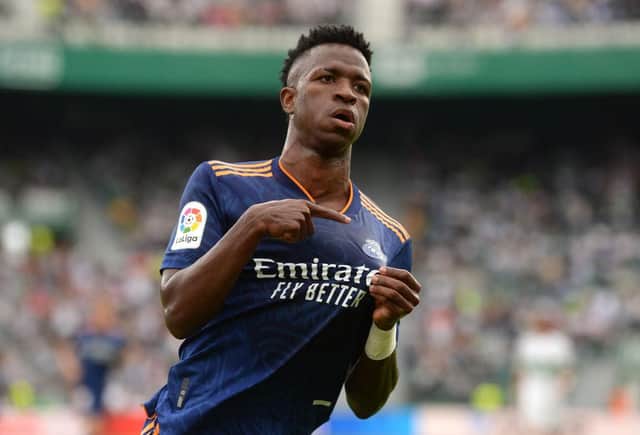 Vinicius Junior of Real Madrid. (Photo by Aitor Alcalde/Getty Images)