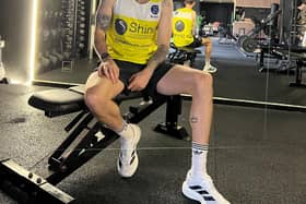 Matt training in his Shine running vest