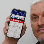 Mark Fletcher from Ashton-in-Makerfield, is upset after he got an alert claiming he had won the National Lottery jackpot, matching six numbers after playing on the official National Lottery App, but after ringing the company, they claim they can't find the ticket.