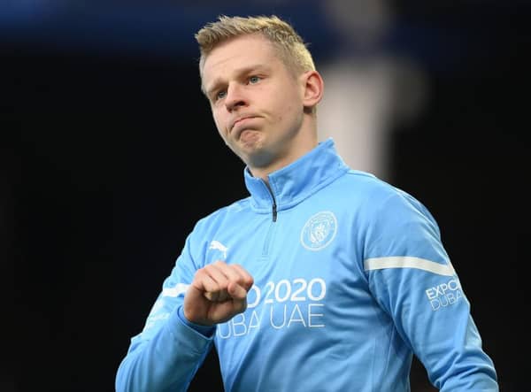Oleksandr Zinchenko of Manchester City. (Photo by Michael Regan/Getty Images)