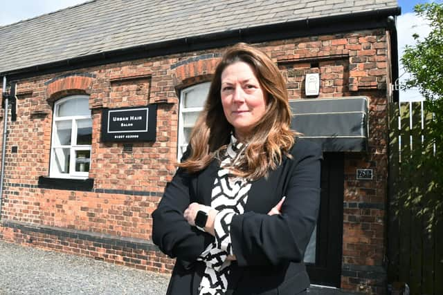 Zoe Stephens, owner of Urban Hair Salon, Miles Lane, Shevington, has raw sewage running under the salon, which causes smells and is dangerous.



