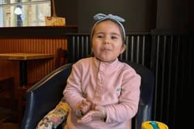 Louisa (Lulu) Palmisano, 3, who was killed in February after a van and tram crash in Manchester. 